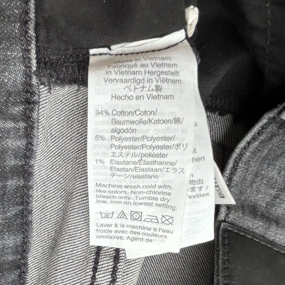 Madewell The Perfect Vintage Crop Jeans in Black Gray Sumner Wash Size 29 - Picture 15 of 16